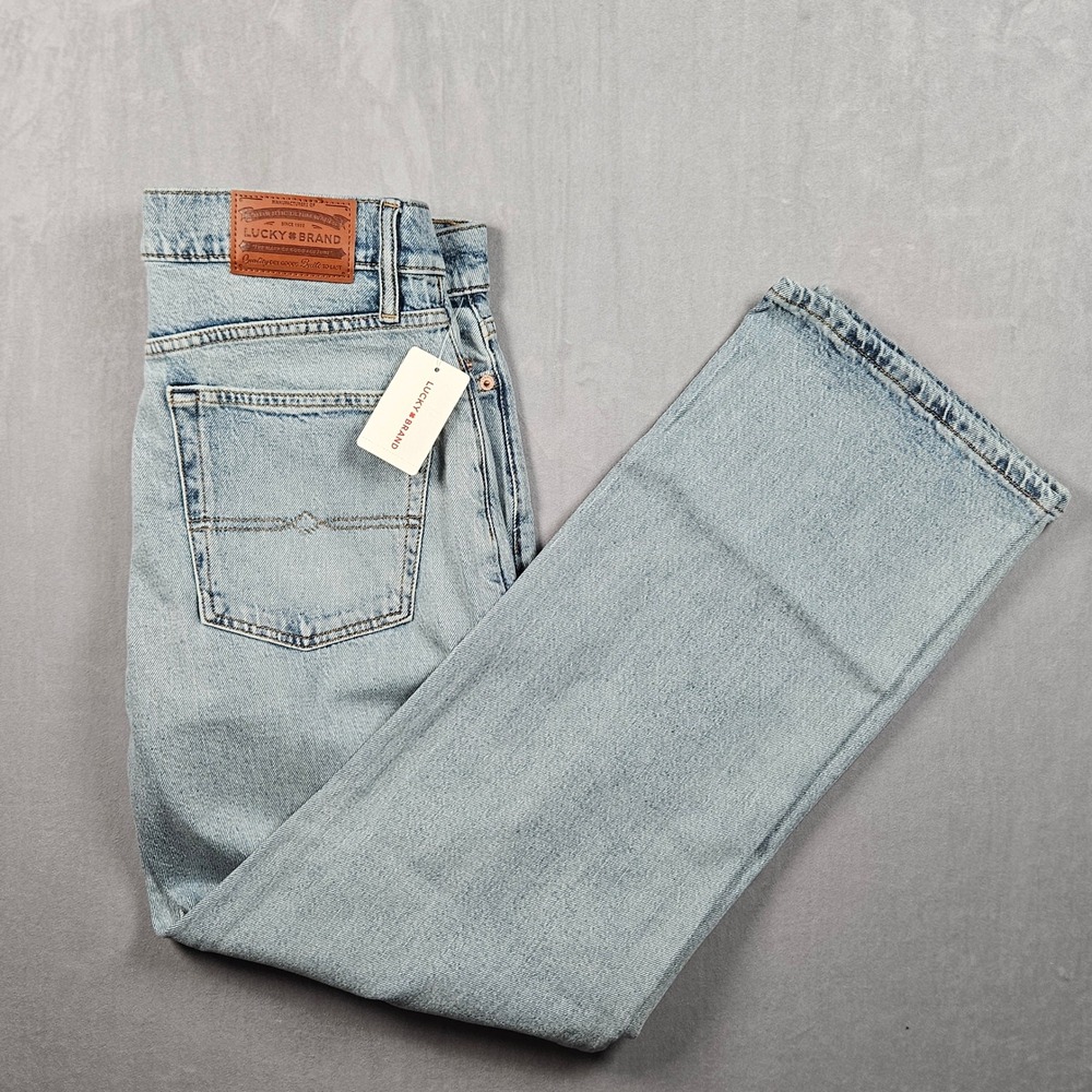 NEW Lucky Brand 181 Relaxed Jeans Mens 32x32 Light Blue Stretch Comet Tail‎